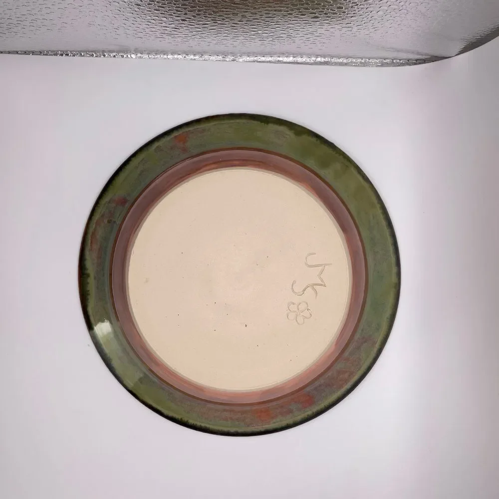 Studio Pottery Glazed Bowl‎ with Crosses